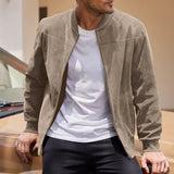 Men's Lightweight Stand-Collar Zip-Up Jacket