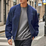 Men's Lightweight Stand-Collar Zip-Up Jacket