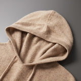 Men's Hooded Knit Pullover Sweater