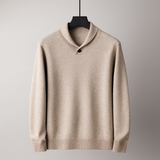 Men's Shawl Collar Button Knit Sweater