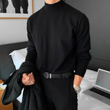 Men's Mock Neck Knit Sweater