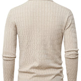 Men's Ribbed Polo Knit Sweater