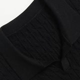 Men's Ribbed Polo Knit Sweater