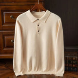 Men's Quarter Zip Polo Knit Sweater