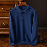 Men's Quarter Zip Polo Knit Sweater