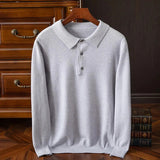 Men's Quarter Zip Polo Knit Sweater