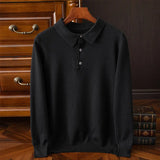 Men's Quarter Zip Polo Knit Sweater