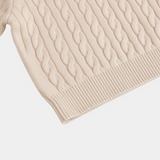 Men's Cable Knit Quarter Zip Sweater