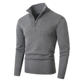 Men's Quarter Zip Knit Sweater