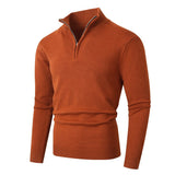 Men's Quarter Zip Knit Sweater