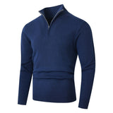 Men's Quarter Zip Knit Sweater
