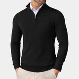 Men's Quarter Zip Knit Sweater