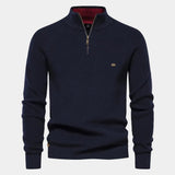 Men's Quarter Zip Knit Sweater