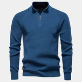 Men's Quarter Zip Knit Sweater