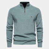 Men's Quarter Zip Knit Sweater