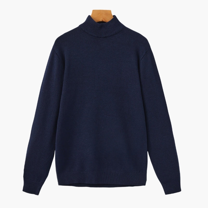 Men's Mock Neck Knit Sweater
