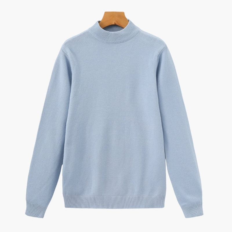 Men's Mock Neck Knit Sweater