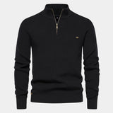Men's Quarter Zip Knit Sweater