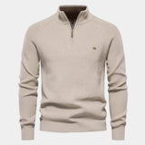 Men's Quarter Zip Knit Sweater