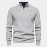 Men's Quarter Zip Knit Sweater