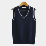 Men's Cable Knit V-Neck Sweater Vest