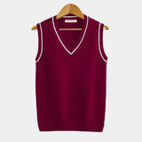 Men's Cable Knit V-Neck Sweater Vest