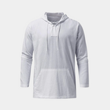 Men's Hooded Lace-Up Henley Shirt