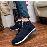 Men's Fleece Lined High Top Sneakers