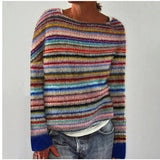 Women's Long Sleeve Fair Isle Knit Sweater