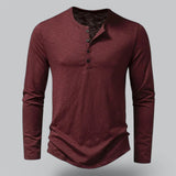 Men's Long Sleeve Henley T-Shirt