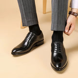 Men's Leather Oxford Dress Shoes