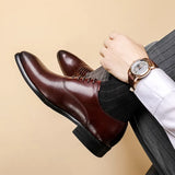 Men's Leather Oxford Dress Shoes