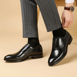 Men's Leather Oxford Dress Shoes