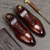 Men's Leather Oxford Dress Shoes