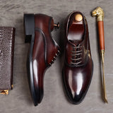 Men's Leather Oxford Dress Shoes