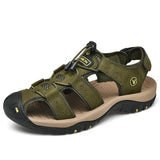 Men's Adjustable Outdoor Hiking Sandals, Rubber Sole