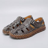 Men's Woven Leather Fisherman Sandals