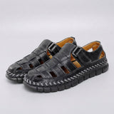 Men's Woven Leather Fisherman Sandals