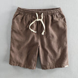 Men's Linen-Style Drawstring Shorts
