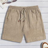Men's Linen-Style Drawstring Shorts