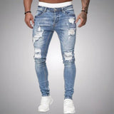 Men's Distressed Slim Fit Jeans