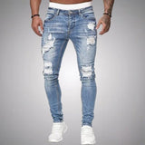 Men's Distressed Slim Fit Jeans
