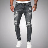 Men's Distressed Slim Fit Jeans