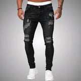 Men's Distressed Slim Fit Jeans