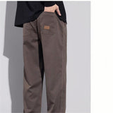 Men's Relaxed Fit Straight Leg Casual Trousers