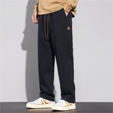 Men's Relaxed Fit Straight Leg Casual Trousers