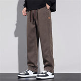 Men's Relaxed Fit Straight Leg Casual Trousers