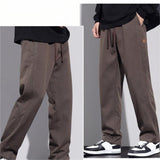 Men's Relaxed Fit Straight Leg Casual Trousers