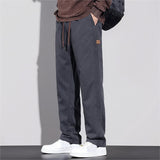 Men's Relaxed Fit Straight Leg Casual Trousers
