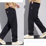 Men's Relaxed Fit Straight Leg Casual Trousers